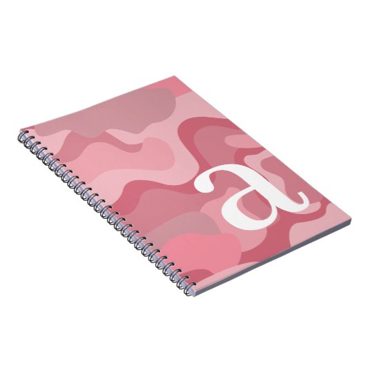 Minimales Design mit riesiger moderner Monogramm-R Notizblock (Rechte Seite)