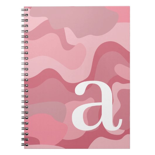 Minimales Design mit riesiger moderner Monogramm-R Notizblock (Vorderseite)