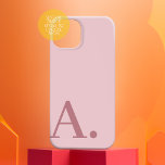 Minimales Design mit riesiger Monogramm - Rose Ros Case-Mate iPhone 14 Hülle<br><div class="desc">Neutrale Rosa- und Rose-Goldfarben mit einem modernen Serif-Schriftart für Ihr Monogramm oder andere Texte. Die Hintergrundfarbe und der Text können geändert werden, wenn Sie auf den erweiterten Farbbereich klicken. Wenn Ihre Kunst noch angepasst werden muss, klicken Sie auf die Schaltfläche Diese anpassen. Dies führt Sie zu einem Designbereich, wo Sie...</div>
