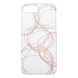 Minimales Designer-Scribble-Logo in Rose Gold Case-Mate iPhone Hülle