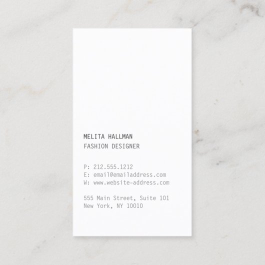 Minimales Designer-Scribble-Logo in Rose Gold Visitenkarte (Rückseite)