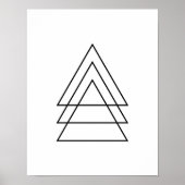 Minimales Dreieck Poster (Vorne)