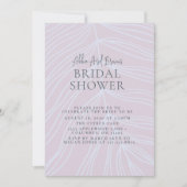 Minimales Dusty Script-Brautparty Einladung (Vorderseite)