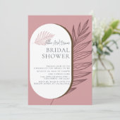 Minimales Dusty Script-Brautparty Einladung (Stehend Vorderseite)