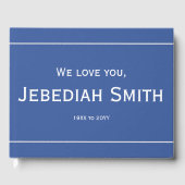 Minimales, einfaches Begräbnis/Gästebuch Gästebuch (Vorderseite)