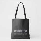 minimales, einfaches, modernes Textmonochrome Tasche (Vorderseite)