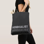 minimales, einfaches, modernes Textmonochrome Tasche (Von Nahem)