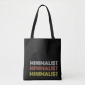 minimales, einfaches, modernes Textmonochrome Tasche (Vorderseite)