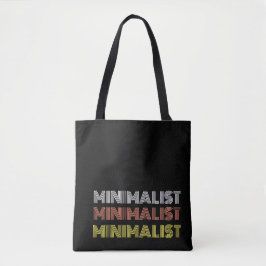minimales, einfaches, modernes Textmonochrome Tasche
