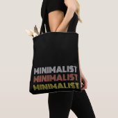 minimales, einfaches, modernes Textmonochrome Tasche (Von Nahem)