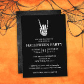 Minimales Elegantes erwachsenes Halloween-Party Einladung