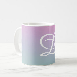 minimales elegantes Farbverlaufsretromuster Kaffeetasse