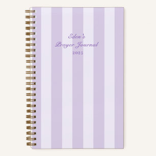 Minimales elegantes gestreiftes Gebetsjournal Noti Notizblock