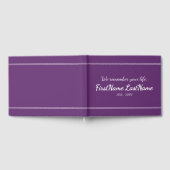 Minimales, elegantes Memorial Gästebuch (Voll)