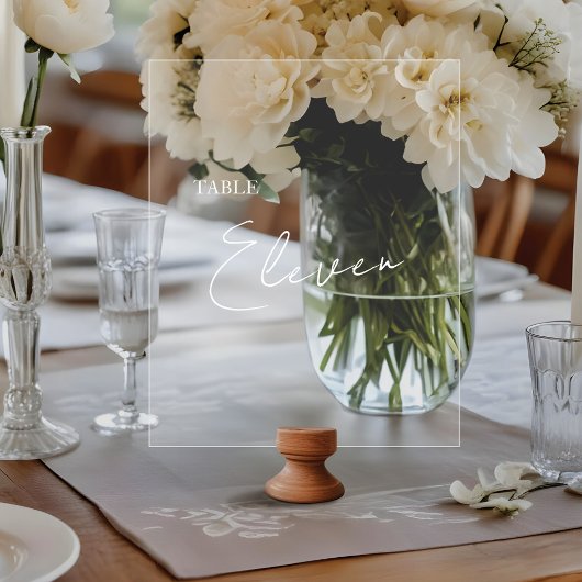 Minimales elegantes typografisches Pinselskript Acrylschild