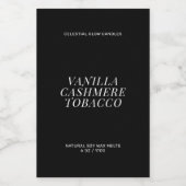 Minimales Etikett für moderne Wachsschmelze (Einzelnes Label)