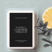 Minimales Etikett für moderne Wachsschmelze