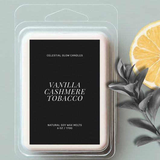 Minimales Etikett für moderne Wachsschmelze