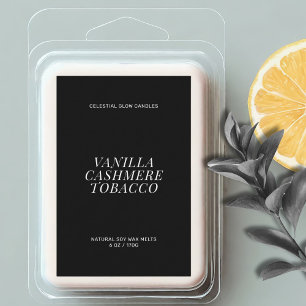 Minimales Etikett für moderne Wachsschmelze