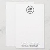 Minimales Firmenlogo Briefpapier (Vorne/Hinten)