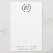 Minimales Firmenlogo Briefpapier (Vorderseite)