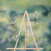 Minimales Foliage & geometrisches Terrarium Willko Acrylschild (Neutral)