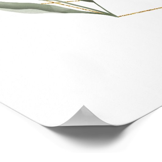 Minimales Foliage & geometrisches Terrarium Willko Poster (Ecke)