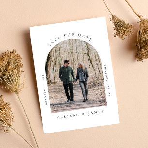 Minimales Foto aus angebauten Rahmen Save The Date