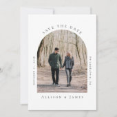 Minimales Foto aus angebauten Rahmen Save The Date (Vorderseite)