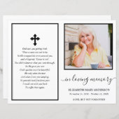 Minimales Foto Beerdigung Vollprogramm (Vorne/Hinten)