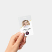 Minimales Foto für Geschäftsmitarbeiter | ID-Card- Ausweis (Handheld)
