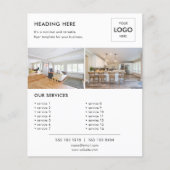 Minimales Foto-Marketing Flyer (Vorne)