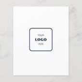 Minimales Foto-Marketing Flyer (Hinten)