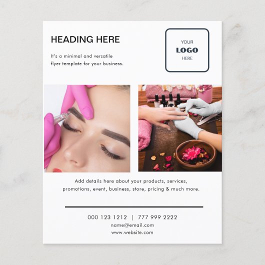 Minimales Foto-Marketing Flyer (Vorne)