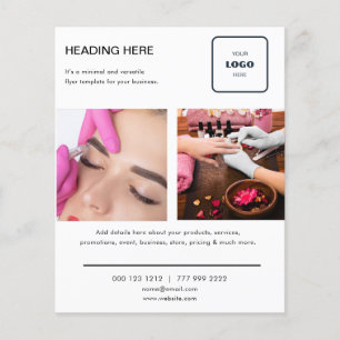 Minimales Foto-Marketing Flyer