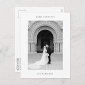 Minimales Foto Moderne Weihnachten (Vorne/Hinten)