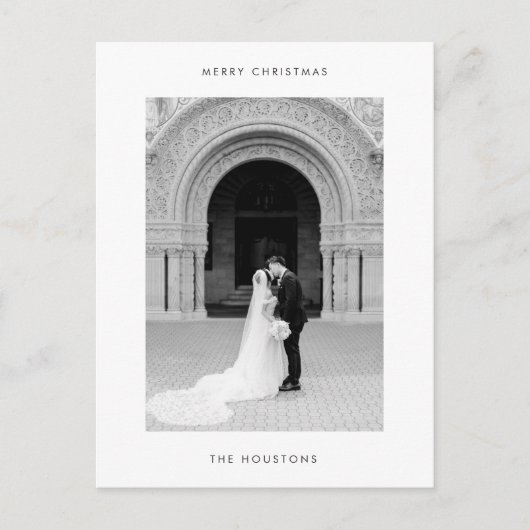 Minimales Foto Moderne Weihnachten (Vorderseite)