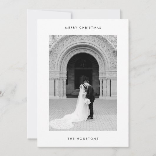 Minimales Foto Moderne Weihnachten (Vorderseite)