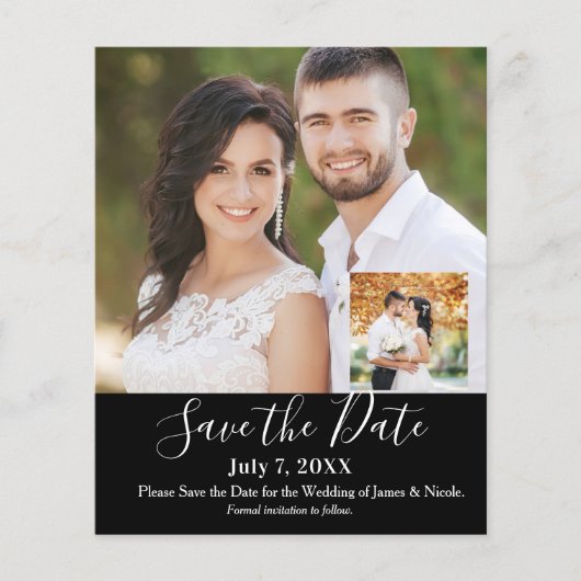 Minimales Foto moderner Bilder Save the Date (Vorderseite)