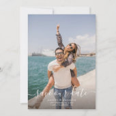 Minimales Foto Save the Date (Vorderseite)