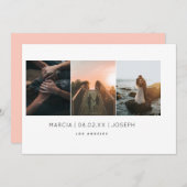 Minimales Foto Save The Date (Vorne/Hinten)