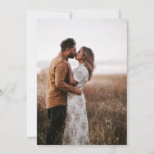 Minimales Foto Save the Date (Rückseite)