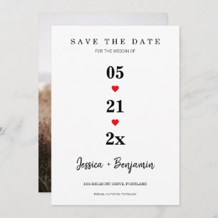 Minimales Foto Save the Date