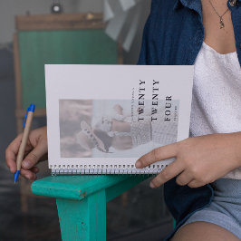 Minimales Foto Typografie JAHR Planer