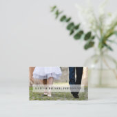 Minimales Foto überlagerter einfacher Fotograf des Visitenkarte (Stehend Vorderseite)