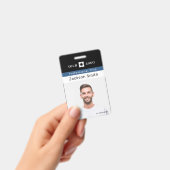 Minimales Foto und Abzeichen für Mitarbeiter Ausweis (Handheld)