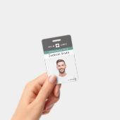 Minimales Foto und Abzeichen für Mitarbeiter Ausweis (Handheld)