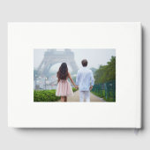 Minimales Foto Wedding Guest Book Gästebuch (Rückseite)