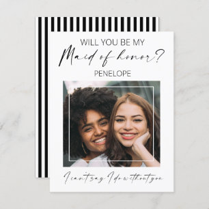 Minimales Foto Werden Sie meine Trauzeugin sein?