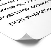 Minimales Gold Handwriting Einfaches Ereignismenü Poster (Ecke)